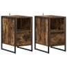 Table de chevet avec tiroir 2 pcs Chêne Fumé 39,5 x 30 x 50 cm 621682621682