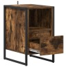 Table de chevet avec tiroir 2 pcs Chêne Fumé 39,5 x 30 x 50 cm 621682621682