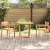 Table de jardin ronde Ø90x75 cm en bois massif d'acacia 621683621683