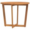 Table de jardin ronde Ø90x75 cm en bois massif d'acacia 621683621683