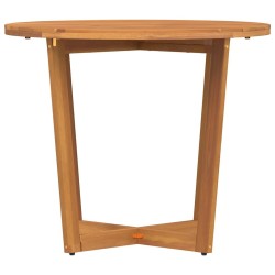 Table de jardin ronde Ø90x75 cm en bois massif d'acacia 621683621683