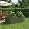 Jardin surélevé Vert olive 140 x 40 x 40 cm Acier 621684621684