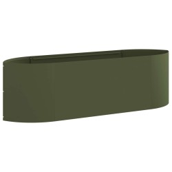 Jardin surélevé Vert olive 140 x 40 x 40 cm Acier 621684621684