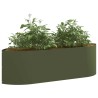 Jardin surélevé Vert olive 140 x 40 x 40 cm Acier 621684621684