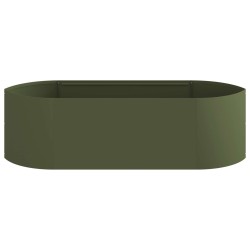 Jardin surélevé Vert olive 140 x 40 x 40 cm Acier 621684621684