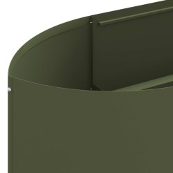 Jardin surélevé Vert olive 140 x 40 x 40 cm Acier 621684621684