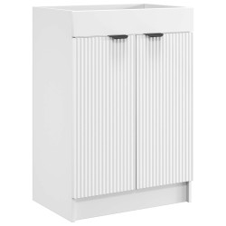 Armoire sous évier de salle de bain Blanc 56 x 37,5 x 81 cm 621687621687