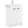 Armoire sous évier de salle de bain Blanc 56 x 37,5 x 81 cm 621687621687