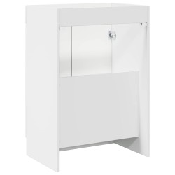 Armoire sous évier de salle de bain Blanc 56 x 37,5 x 81 cm 621687621687