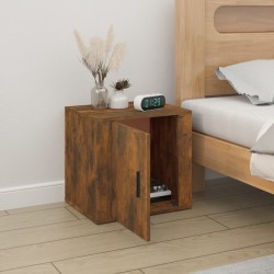 Table de chevet Chêne fumé 50x39x47 cm 621688621688