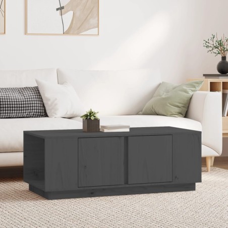 Table basse Gris 110x50x40 cm Bois massif de pin 621692621692