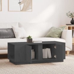 Table basse Gris 110x50x40 cm Bois massif de pin 621692621692