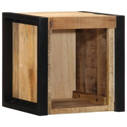 Tables de chevet 2 pcs 40x35x40 cm bois de manguier massif brut 621696621696