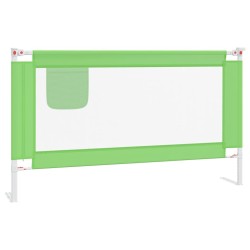 Barrière de sécurité de lit d'enfant Vert 140x25 cm Tissu 621697621697