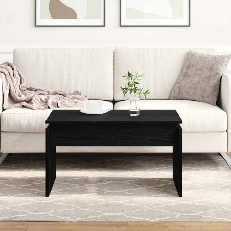 Table basse Chêne noir 68 x 50 x 38 cm Bois d'ingénierie 621704621704