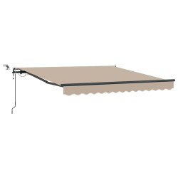 Auvent rétractable Beige 300 x 250 cm Polyester 621706621706