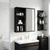 Armoire murale de salle de bain Chêne Noir 30 x 14 x 70 cm 621707621707