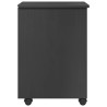 Cabinet roulant avec roue Gris 34 x 39 x 56 cm Pin massif 621708621708