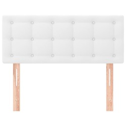 Tête de lit Blanc 100x5x78/88 cm Similicuir 621709621709