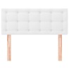 Tête de lit Blanc 100x5x78/88 cm Similicuir 621709621709