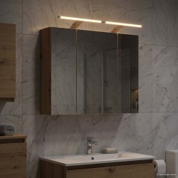 Armoire Miroir de Salle de Bain Chêne artisan 60 x 14,5 x 50 cm 621710621710