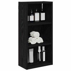 Armoire murale de salle de bain Chêne Noir 30 x 16 x 62,5 cm 621712621712