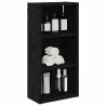 Armoire murale de salle de bain Chêne Noir 30 x 16 x 62,5 cm 621712621712
