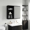 Armoire murale de salle de bain Chêne Noir 30 x 16 x 62,5 cm 621712621712