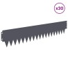 Bordure de Pelouse 30 pcs 103 x 20 cm métal Anthracite 621713621713
