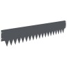 Bordure de Pelouse 30 pcs 103 x 20 cm métal Anthracite 621713621713