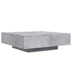 Table basse gris béton 100x100x31 cm bois d'ingénierie 621714621714