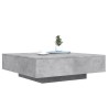 Table basse gris béton 100x100x31 cm bois d'ingénierie 621714621714