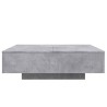 Table basse gris béton 100x100x31 cm bois d'ingénierie 621714621714