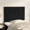 Tête de lit Noir 100x5x118/128 cm Velours 621715621715