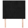 Tête de lit Noir 100x5x118/128 cm Velours 621715621715