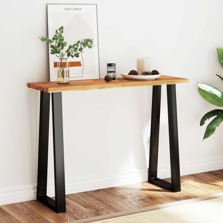 Table console à live edge 110x35x80 cm bois d'acacia solide 621716621716