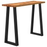 Table console à live edge 110x35x80 cm bois d'acacia solide 621716621716
