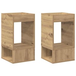 Table d'appoint 2 pc Chêne artisanal 30 x 30 x 56 cm 621717621717