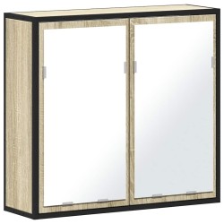 Armoire de salle de bain avec miroir Chêne Sonoma 65 x 20 x 60 cm Bois d'ingénierie 621718621718