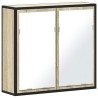 Armoire de salle de bain avec miroir Chêne Sonoma 65 x 20 x 60 cm Bois d'ingénierie 621718621718