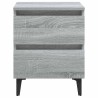 Tables de chevet pieds en métal 2 pcs Sonoma gris 40x35x50 cm 621719621719