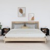 Tables de chevet 2 pcs Noir 40x34x45 cm Bois de pin massif 621720621720