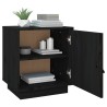 Tables de chevet 2 pcs Noir 40x34x45 cm Bois de pin massif 621720621720