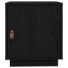 Tables de chevet 2 pcs Noir 40x34x45 cm Bois de pin massif 621720621720