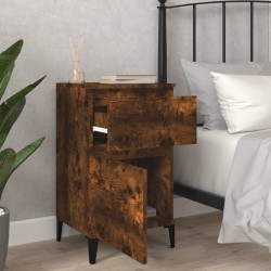 Table de chevet chêne fumé 40x35x70 cm 621724621724