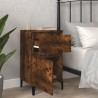 Table de chevet chêne fumé 40x35x70 cm 621724621724