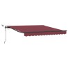 Auvent rétractable automatique avec LED bordeaux 300x250 cm 621725621725