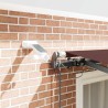 Auvent rétractable automatique avec LED marron 300x250 cm 621726621726