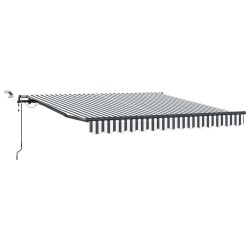 Auvent rétractable automatique avec LED anthracite et blanc 621731621731