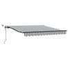 Auvent rétractable automatique avec LED anthracite et blanc 621731621731